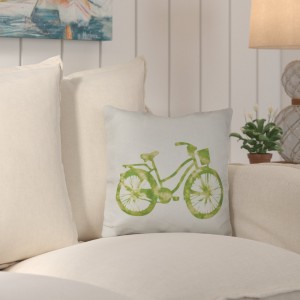 Beachcrest Home Augustina Life Cycle Geometric Outdoor Throw Pillow BCMH1063